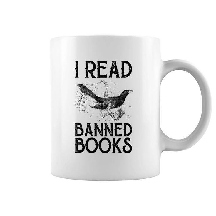 Book Lover's Vintage I Read Banned Books Reading Lovers Coffee Mug