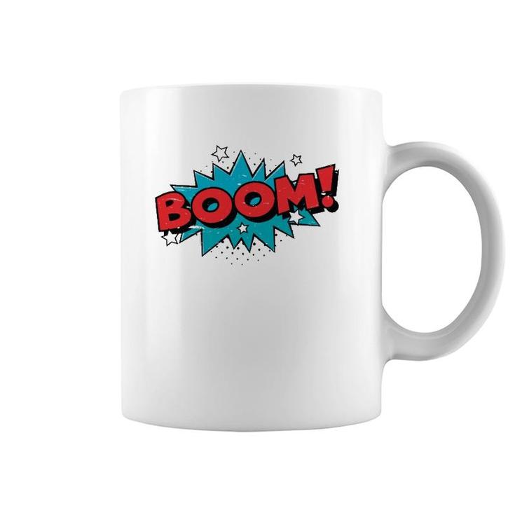 Boom Comic Book Cartoon Funny Pop Art Design Vintage  Coffee Mug