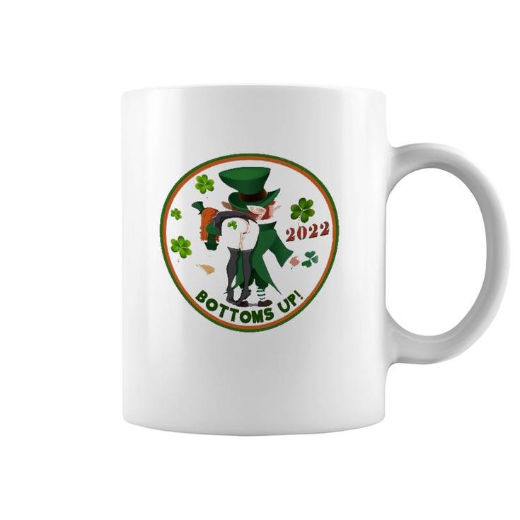 Bottoms Up Leprechaun St Patrick's Day Funny 2022 Ver2 Coffee Mug