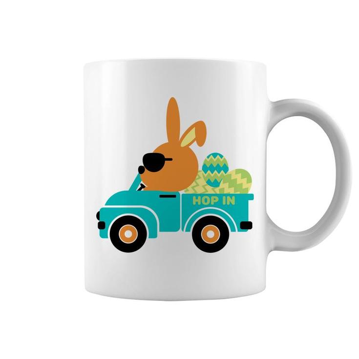 Bunny Car Coffee Mug