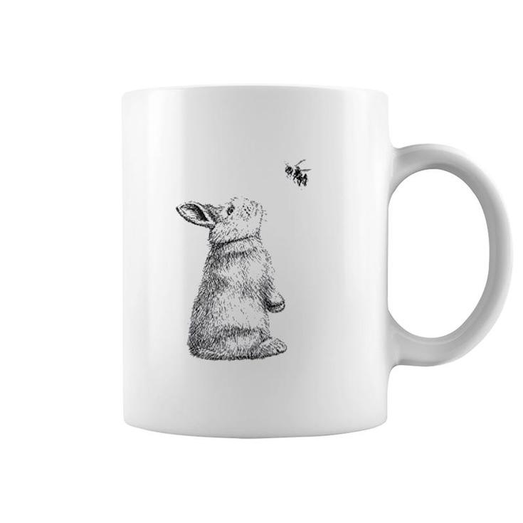 Bunny Rabbit And Bee Honey Loves Coffee Mug