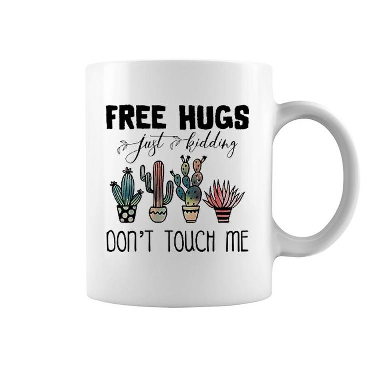 Cactus Free Hugs Dont Touch Me Coffee Mug