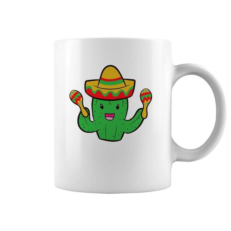 Cactus With Sombrero Cinco De Mayo Mexican Cactus Coffee Mug