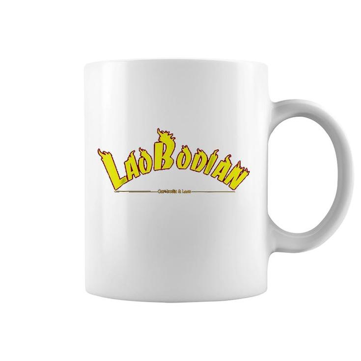 Cambodia Laos Flaming Text Laobodian Coffee Mug