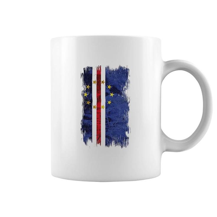 Cape Verde Grunge Flag Coffee Mug