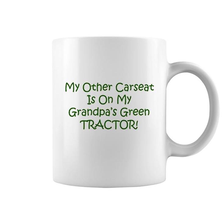 Carseat Grandpas Green Tractor Baby Coffee Mug