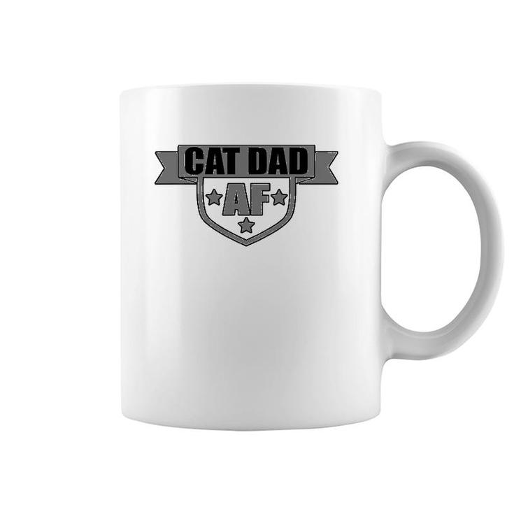 Cat Dad Af Funny Pet Owner Lover Tee Coffee Mug