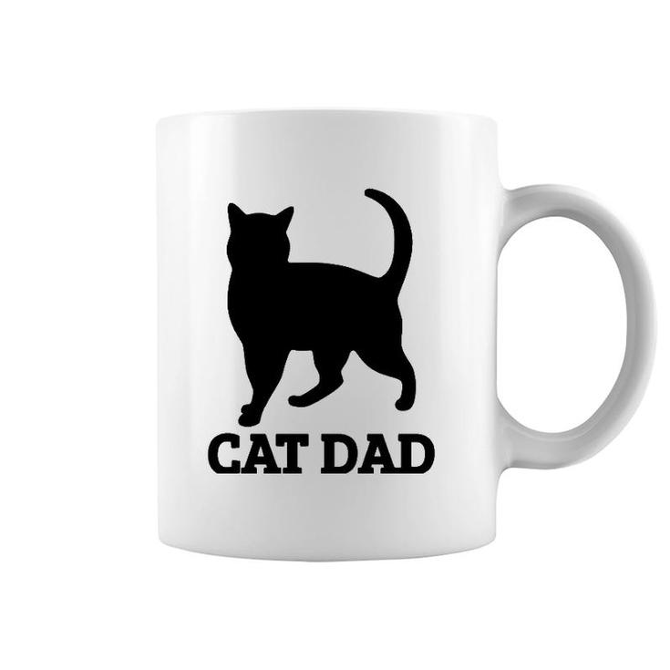 Cat Dad Mens Cat Tee Coffee Mug