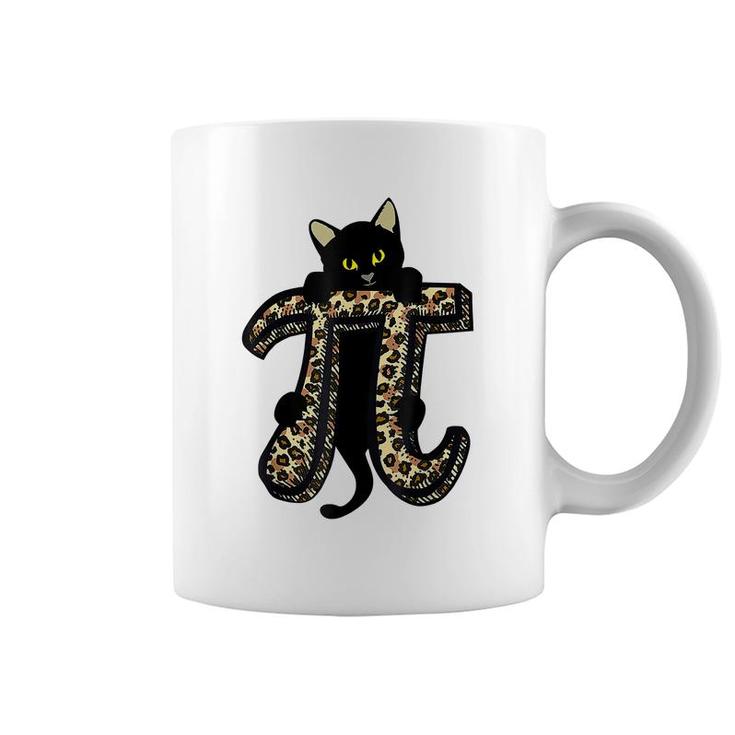 Cat Leopard Happy Pi Day Math Teacher Students Kids 314  Coffee Mug