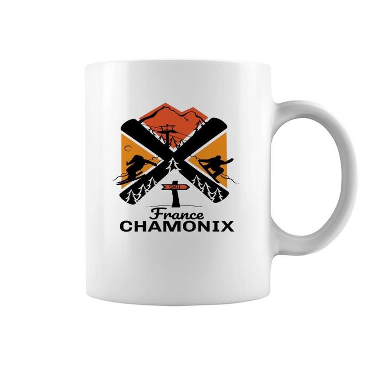 Chamonix Ski Skiing Snowboard Accessories Coffee Mug