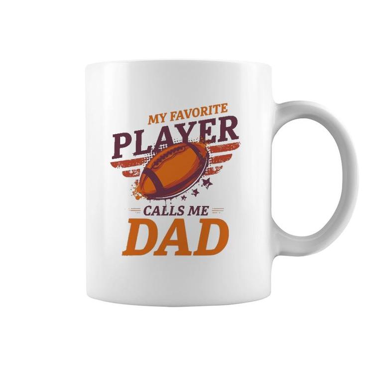 Cheer Dad And Husband Football Design Favorite Child Coffee Mug