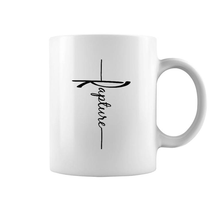 Christian Faith Cross Script - Rapture For Men For Women Coffee Mug