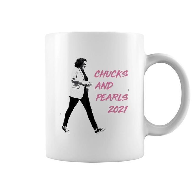 Chucks And Pearls 2021 Present Coffee Mug