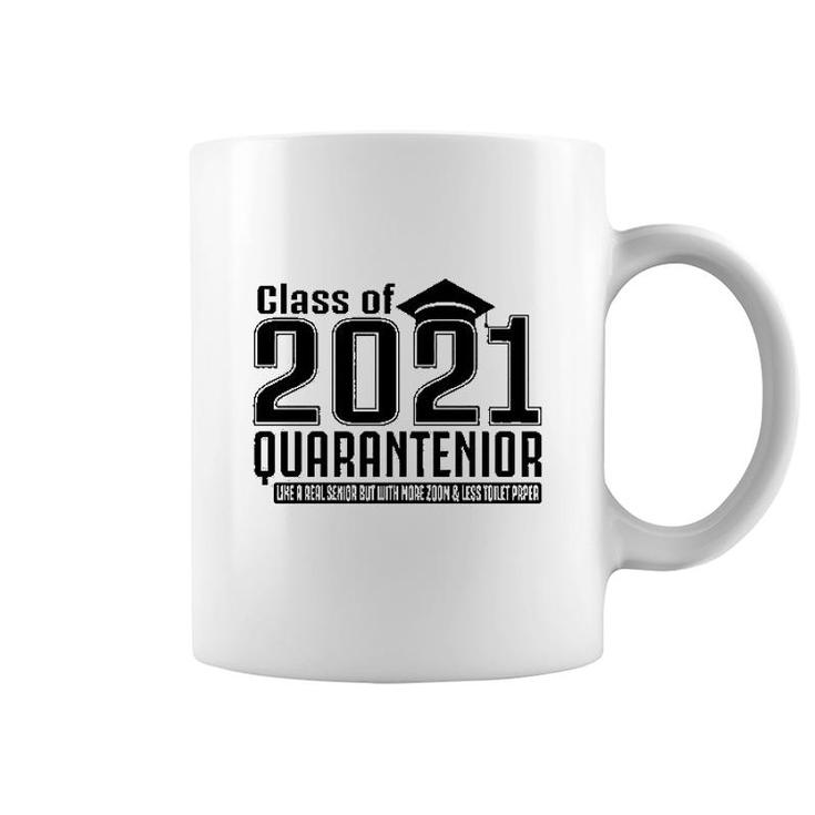 Class Of 2021 Quarantenior Funny Graduate Coffee Mug
