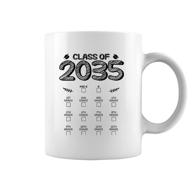 Class Of 2035 Graduation First Day Of School Grow With Me Coffee Mug