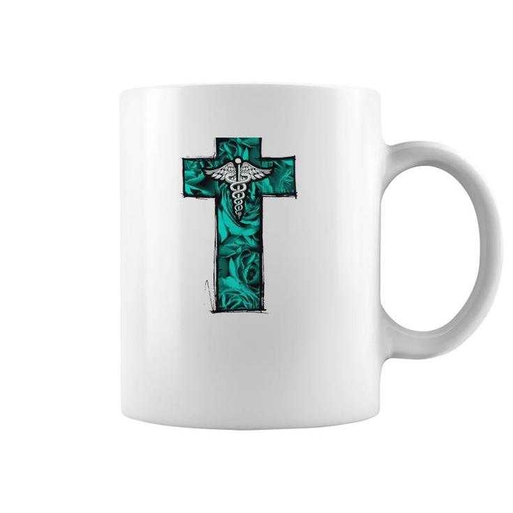 Cna Nurse Rn Medical Cross Christian Jesus Coffee Mug