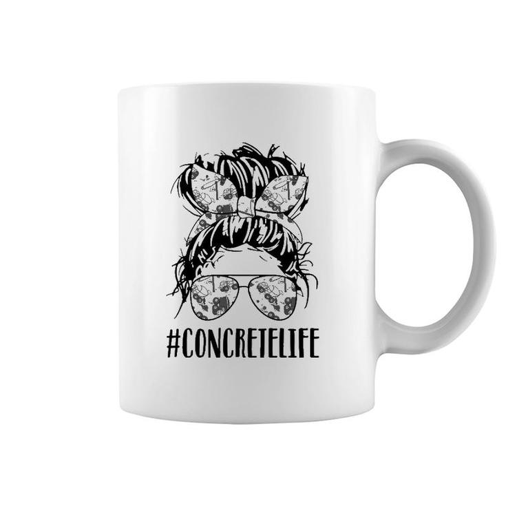 Concrete Life Messy Bun Hair Coffee Mug