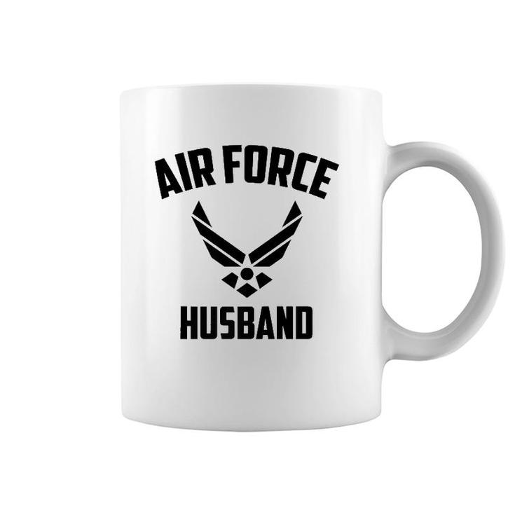 Cool Air Force Husband Gift Best Proud Military Men  Coffee Mug