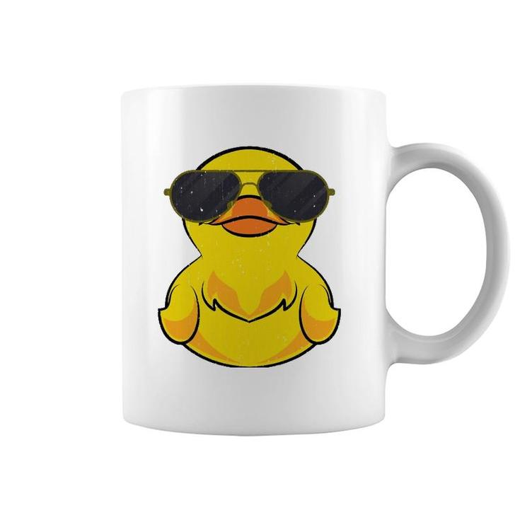 Cool Duckie Sunglasses Duckling Funny Ducky Rubber Duck  Coffee Mug