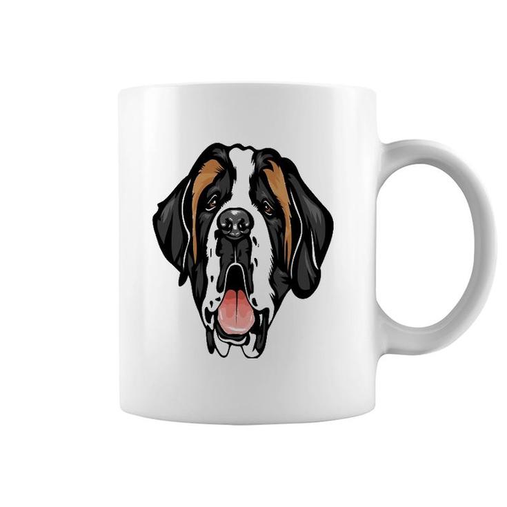 Cool Saint Bernard Face Pet Lover Coffee Mug