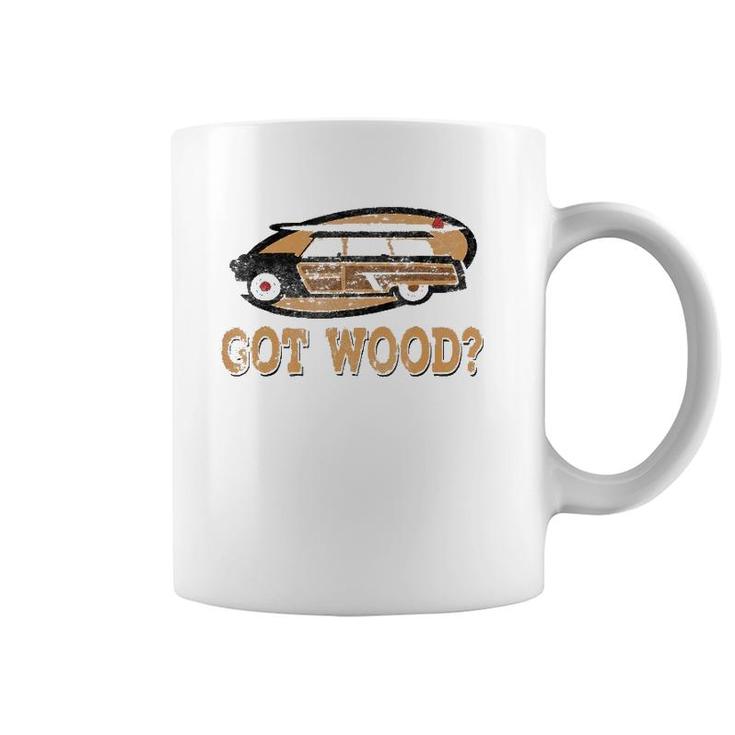 Cool Woody Wagon Hot Rod Surfer Coffee Mug