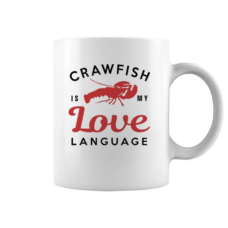 Crawfish Love Language Cajun Food Retro Gif Coffee Mug