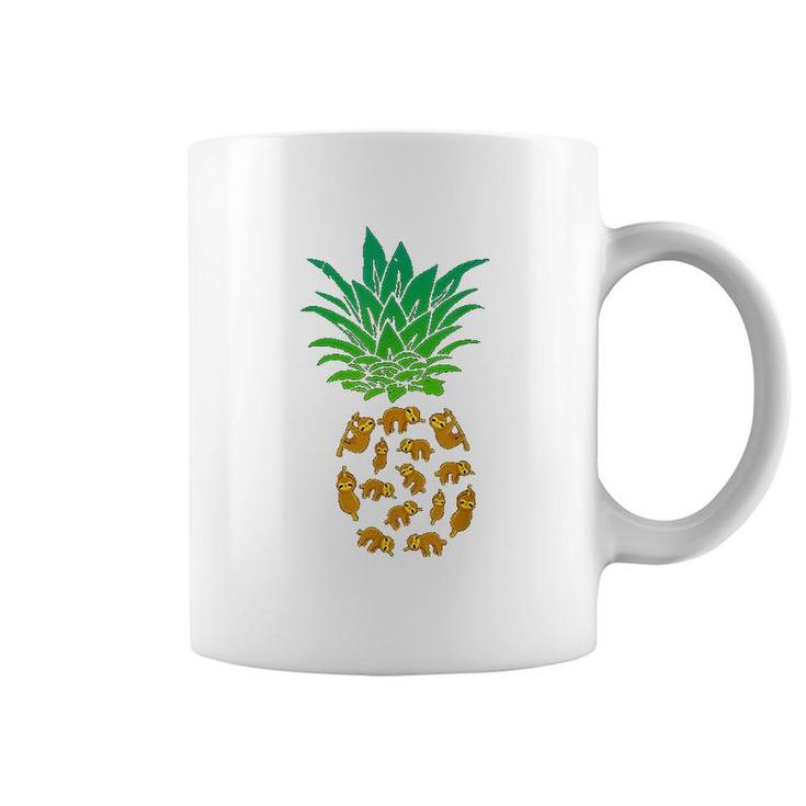 Cute Pineapple Sloth Sloth Lovers Gift Coffee Mug