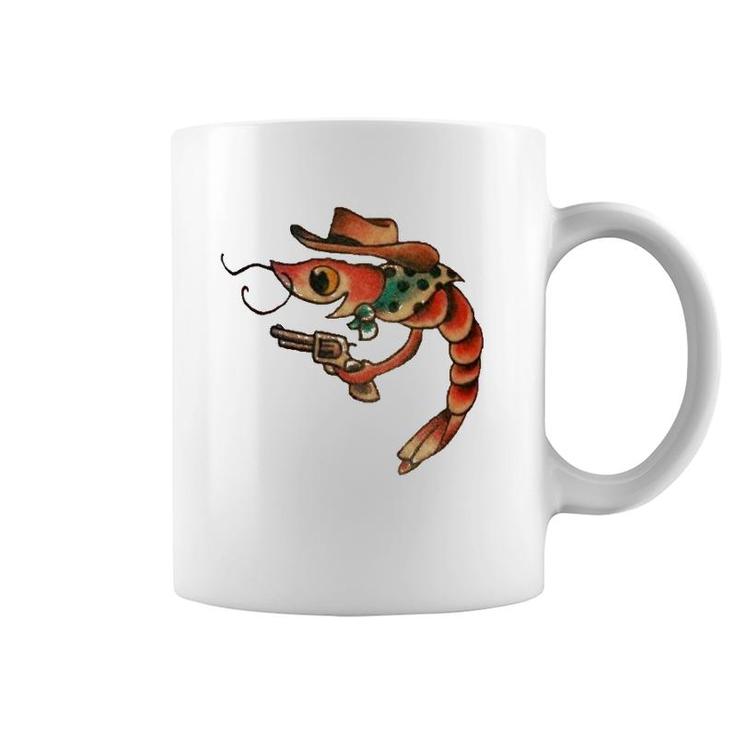 Cute Shrimp Seafood Shellfish Shrimp Lover Tattoo Gift Coffee Mug