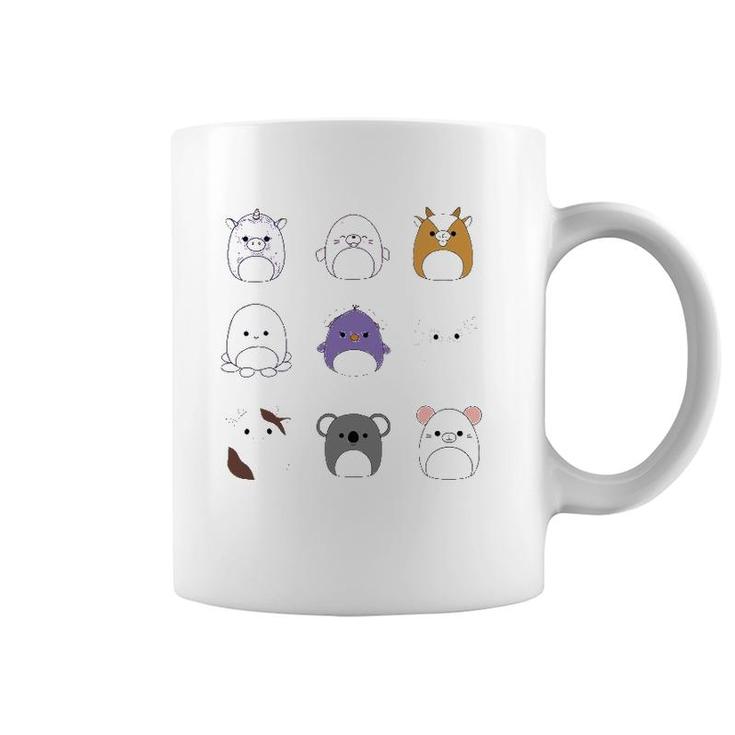 Cute Unicorn Set Card Squishmallow Coffee Mug