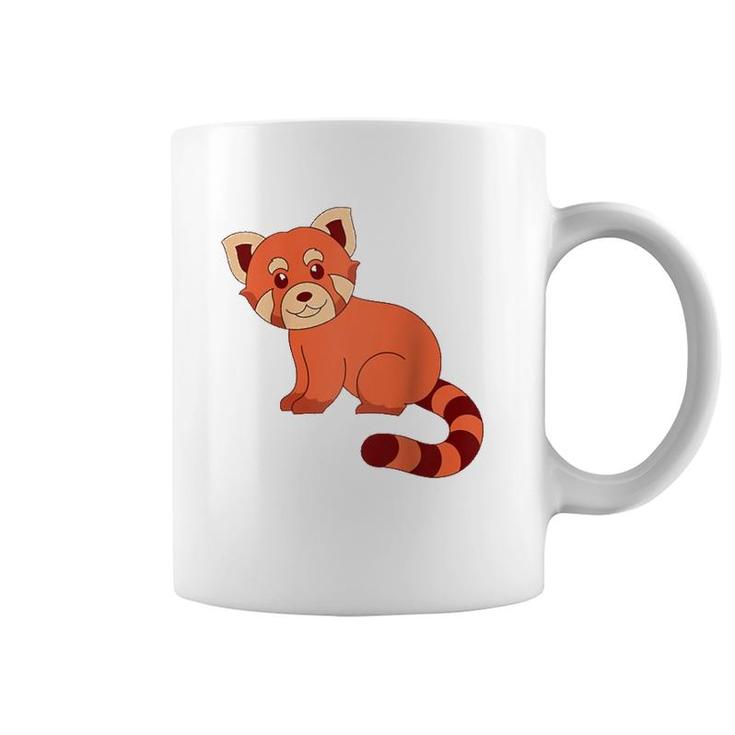 Cute Wildlife Forest Animal Lover Chinese Red Panda Raglan Baseball Tee Coffee Mug