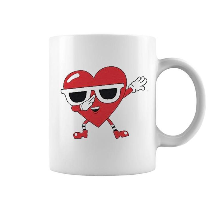 Dabbing Heart Love Dab Valentine's Day Coffee Mug