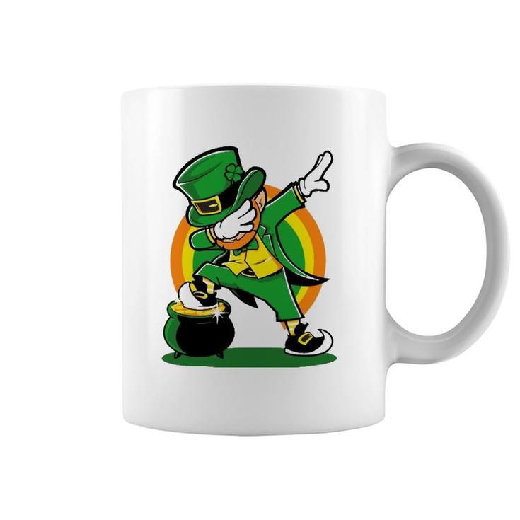 Dabbing Leprechaun St Patricks Day  Kids Coffee Mug