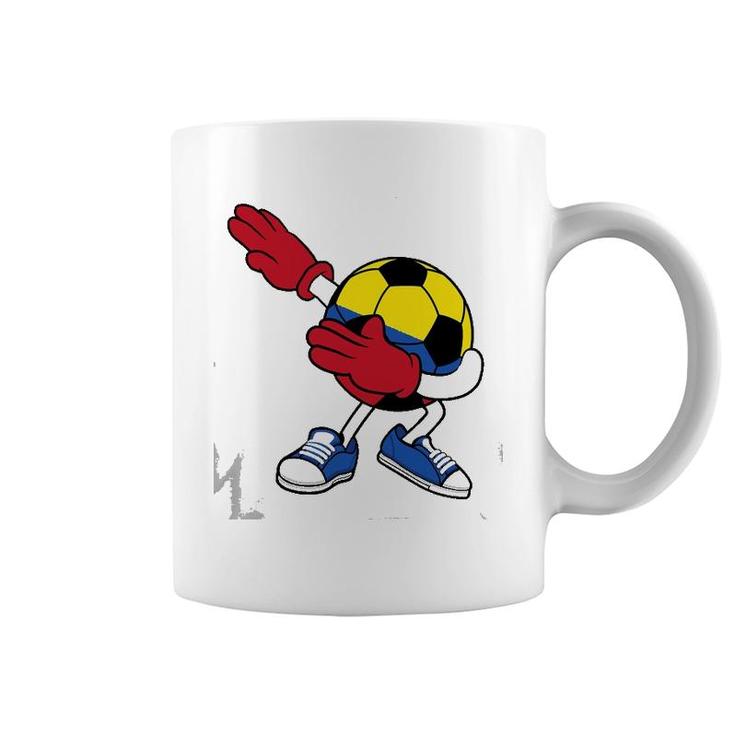Dabbing Soccer Ball Colombia Jersey Colombian Football Coffee Mug