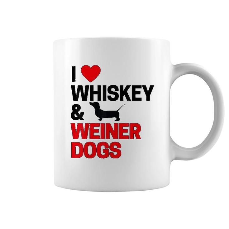 Dachshund Gifts I Love Whiskey Lovers Coffee Mug