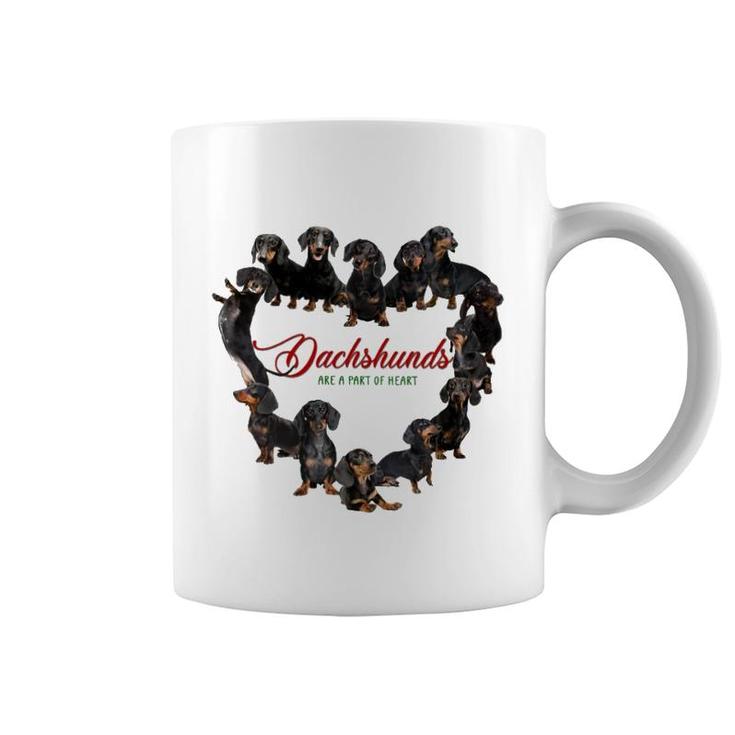 Dachshund Part Of Heart Coffee Mug