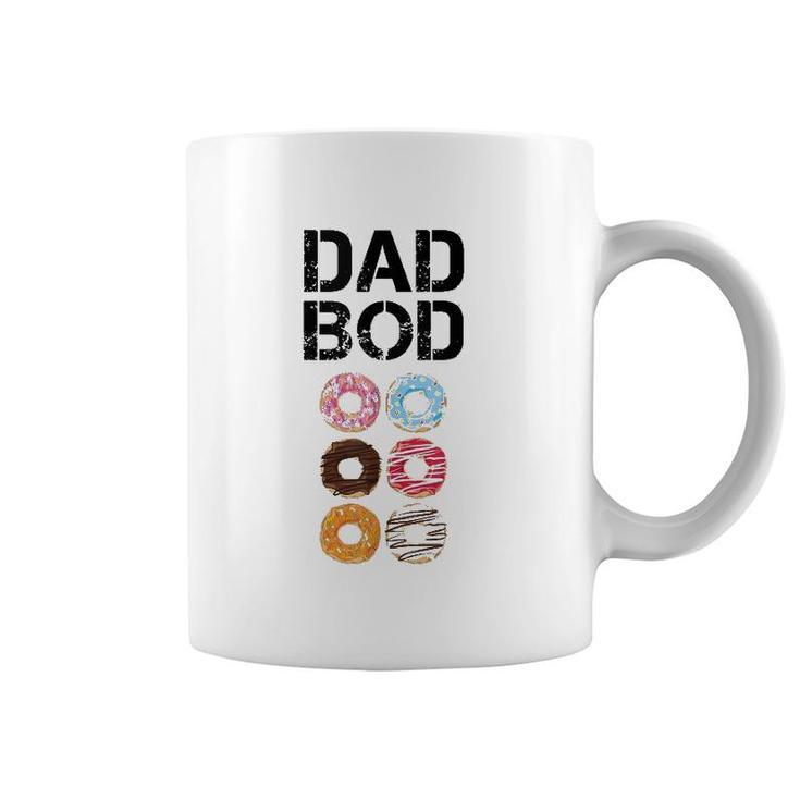 Dad Bod Tanks Funny Donut Six Pack Daddy Gym Gift  Coffee Mug
