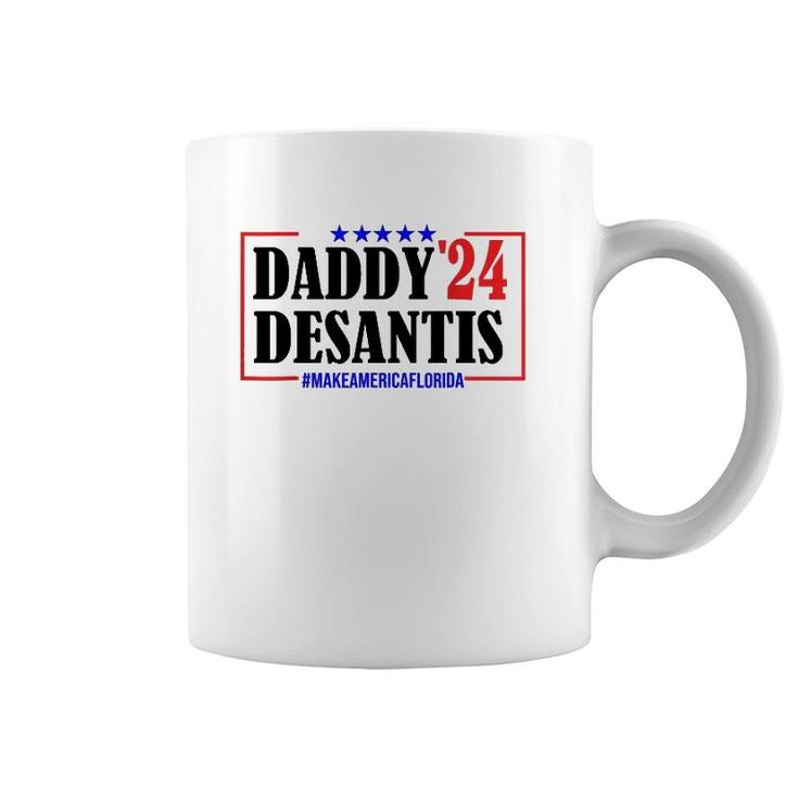 Daddy 2024 Desantis Make America Florida Father Gift Coffee Mug
