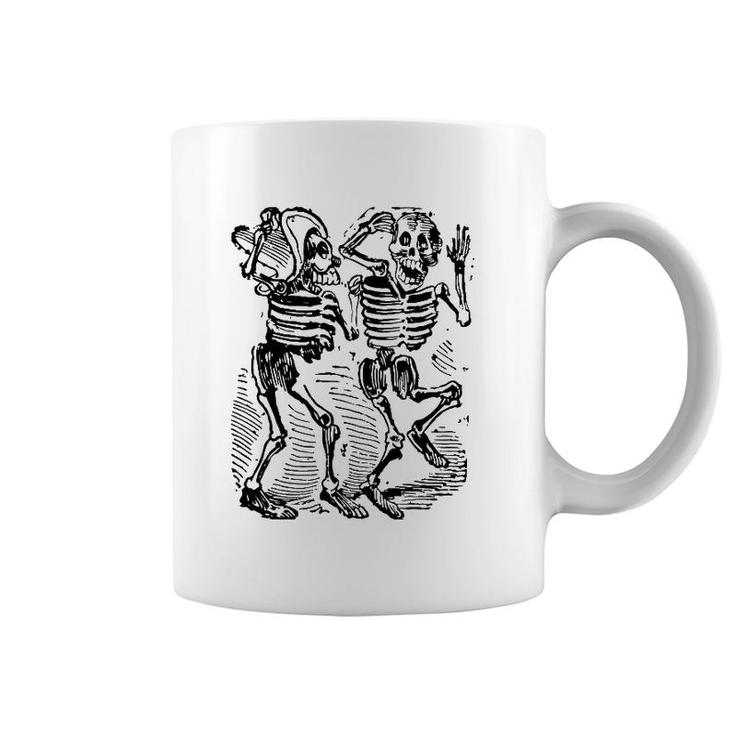 Dancing Skeletons Day Of Dead Dia De Los Muertos Coffee Mug