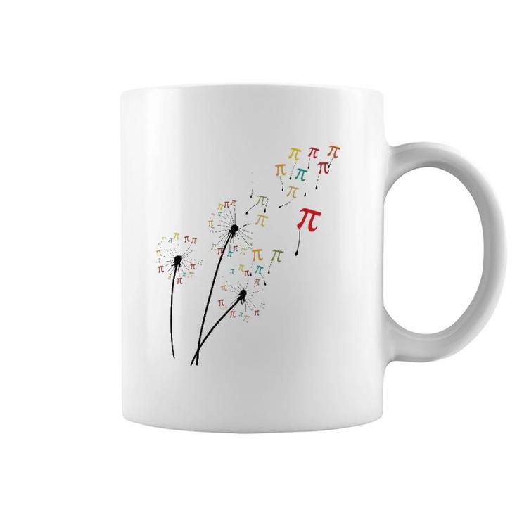 Dandelion Pi Day Flower, Floral Pi Day Tree Lover Coffee Mug