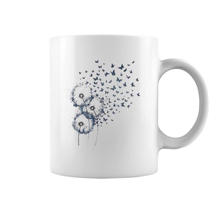 Dandelion With Butterfly Lover Gift Coffee Mug