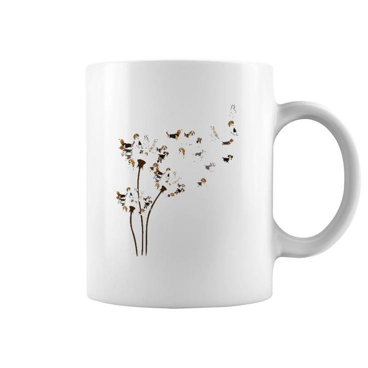 Dandelions Beagle Dog Coffee Mug