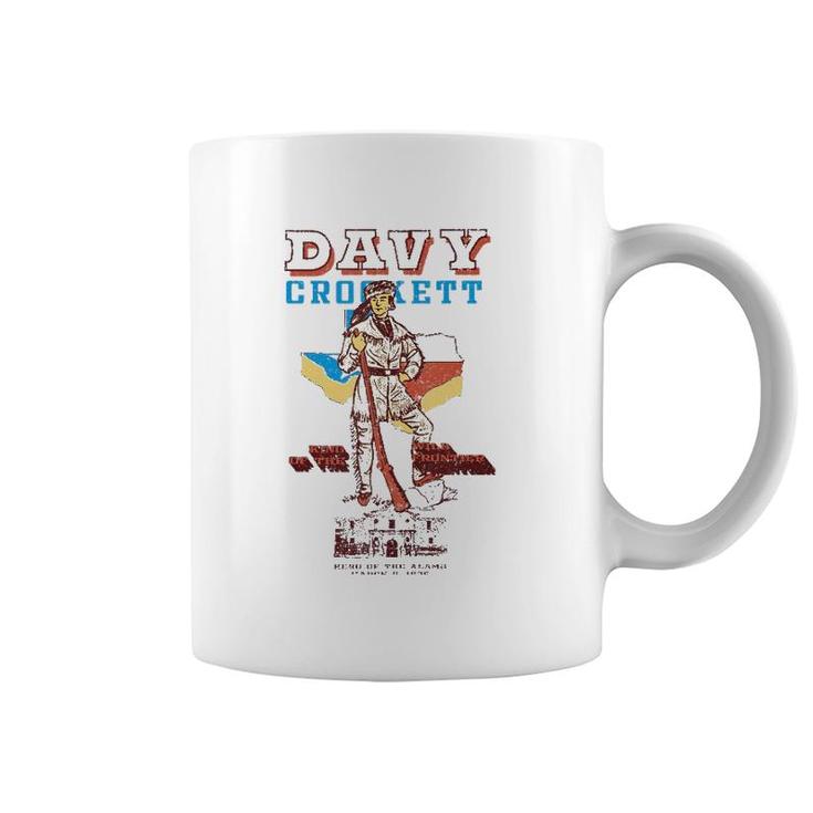 Davy Crockett Texas Alamo Cowboy Vintage Souvenir  Coffee Mug