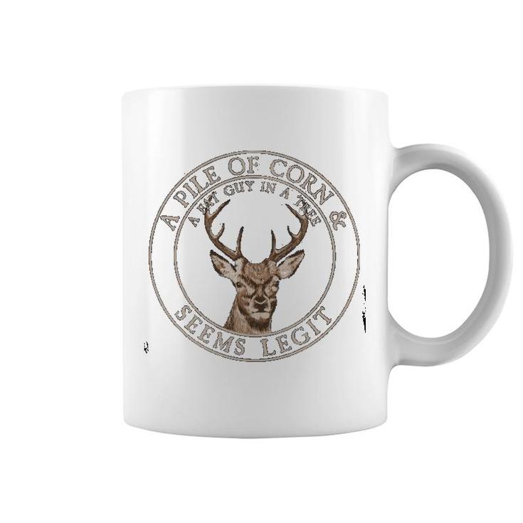 Deer Hunting A Fat Guy In A Tree Coffee Mug