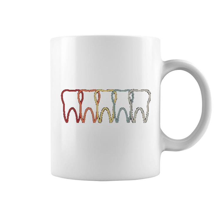 Dental Hygienist Retro Teeth Dentist Coffee Mug