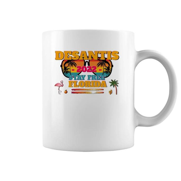 Desantis 2022 Flamingo  Desantis For Governor 2022 Sunset Coffee Mug
