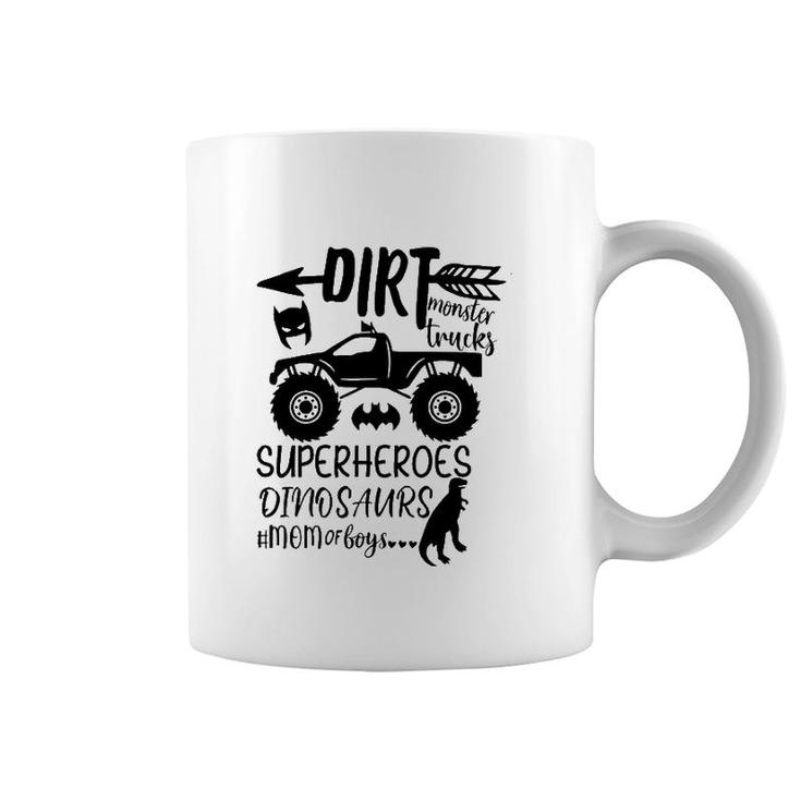 Dirt Monster Trucks Mom Of Boys Momlife Mother's Day Gift Coffee Mug