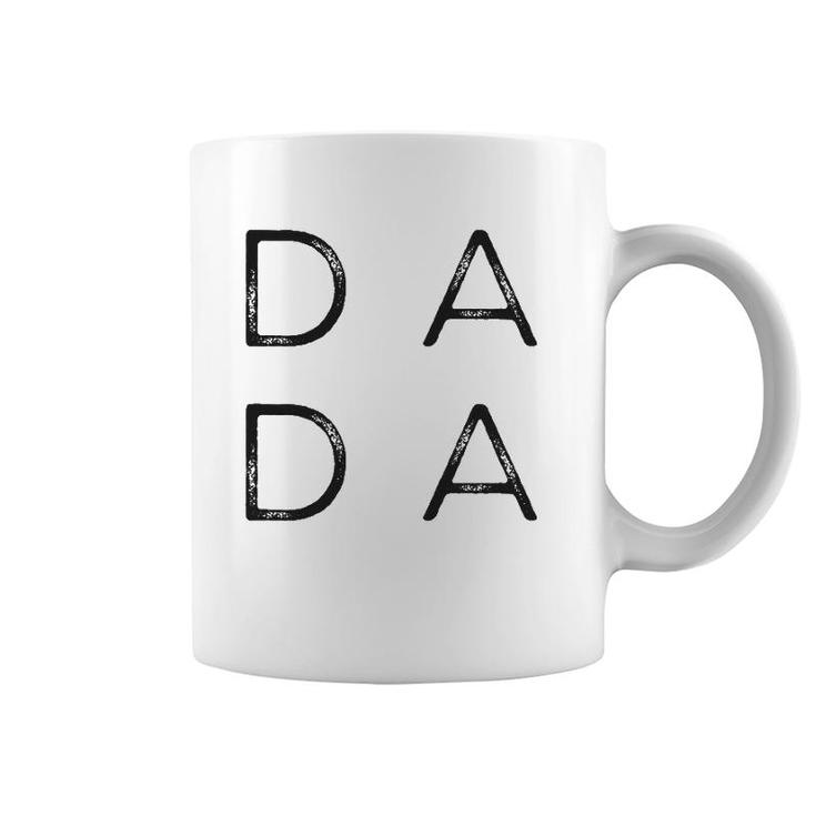 Distressed Dada Fathers Day For New Dad, Him, Grandpa, Papa Coffee Mug