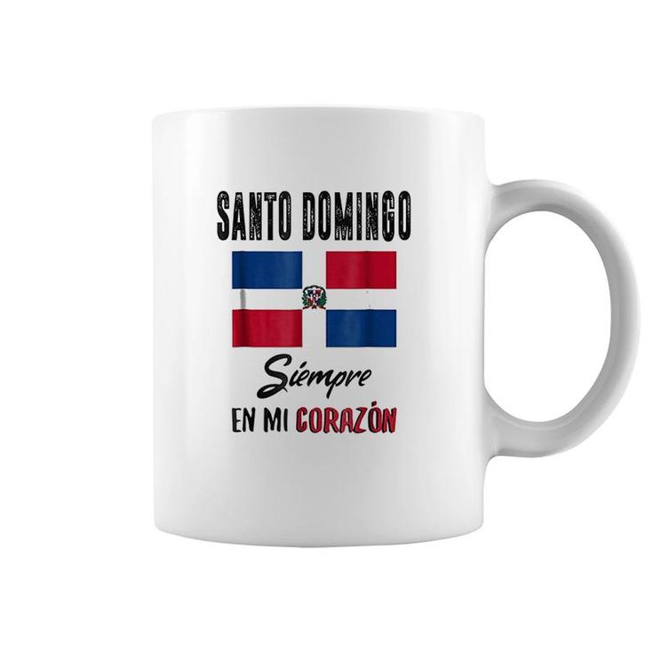 Dominican Republic Santo Domingo Flag Beach Coffee Mug