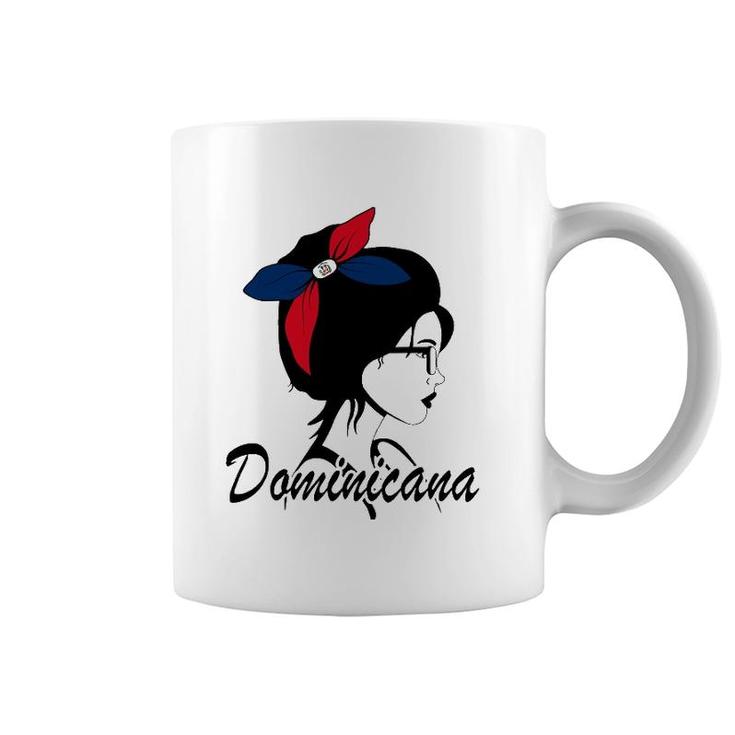 Dominicana Girl Dominican Mujer Dominican Republic Flag Coffee Mug