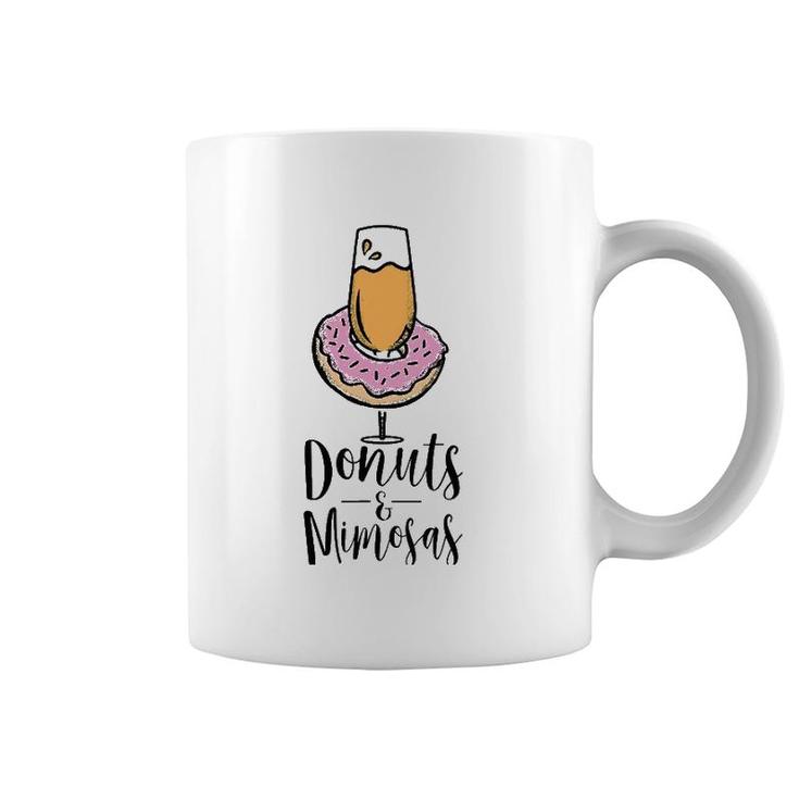 Donuts & Mimosas Brunch Tee  For Men Women Mothers Cute Coffee Mug